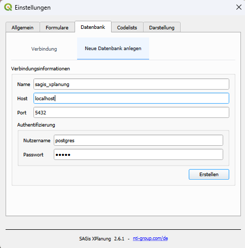 Auto Setup Datenbank