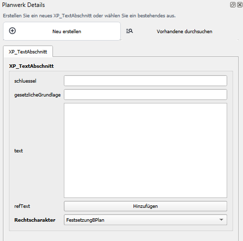 Textabschnitt erstellen