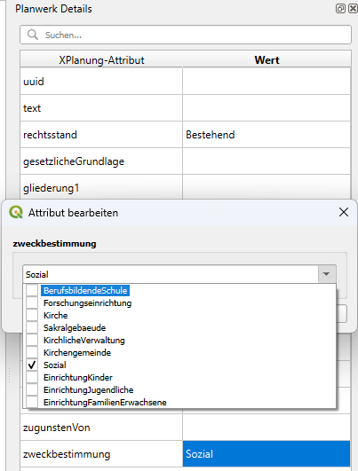 Attribut bearbeiten