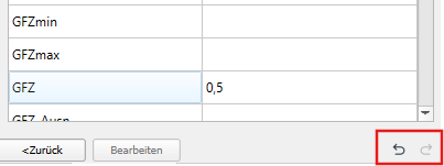 Attributänderung zurücksetzen