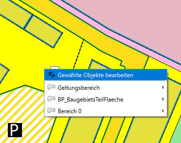 Kontextmenü Mehrfachbearbeitung